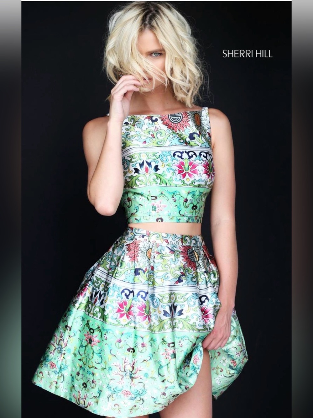 Sherri Hill Mint Green Two Piece Prom/Homecoming Dress Size 2 NWT
